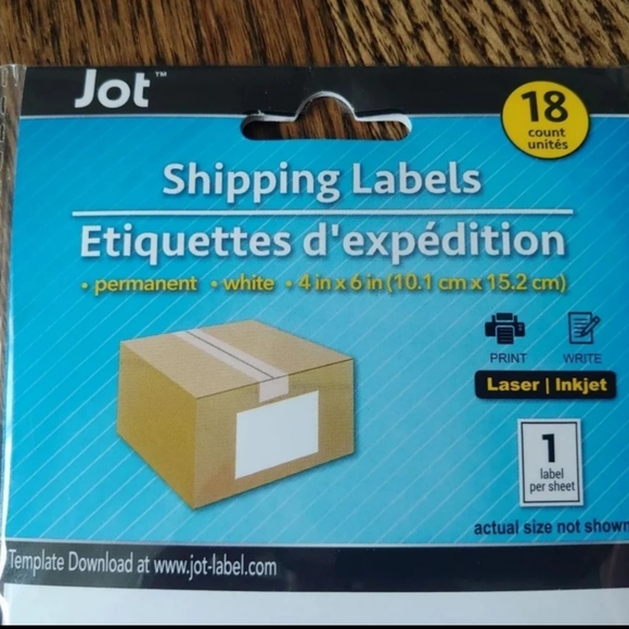 jot Office Set Of 3 Jot Shipping Labels 8 Units Each Pack Poshmark